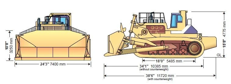 Самый большой в мире бульдозер — Komatsu D575A Самый большой в мире бульдозер — Komatsu D575A