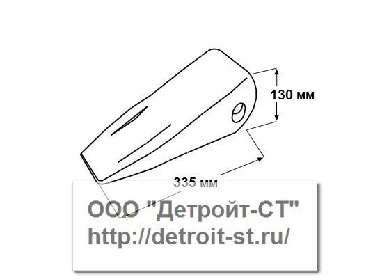 Коронка Komatsu 175-78-31230 (модели: D85-18-D85-21, D135A-1-D135A-2, D150A-1, D155A-1-D155A-2) фото запчасти