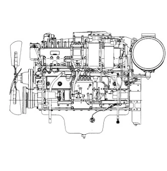 Komatsu 6D125-серии фото мотора