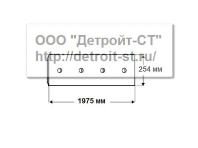 Нож Komatsu (кол-во отверстий - 13) D150A-1, D155A-1 175-70-21114 фото запчасти