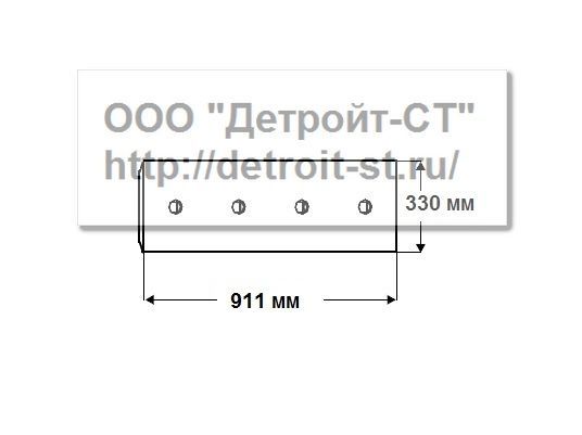 Нож Komatsu 195-71-37450 (кол-во отверстий - 6) D375A-1 фото запчасти