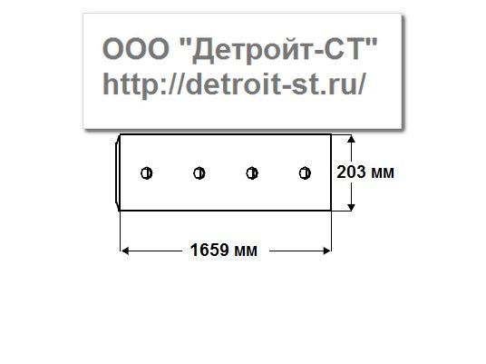 Нож Komatsu 14Y-71-11210 (кол-во отверстий - 11) D65 фото запчасти
