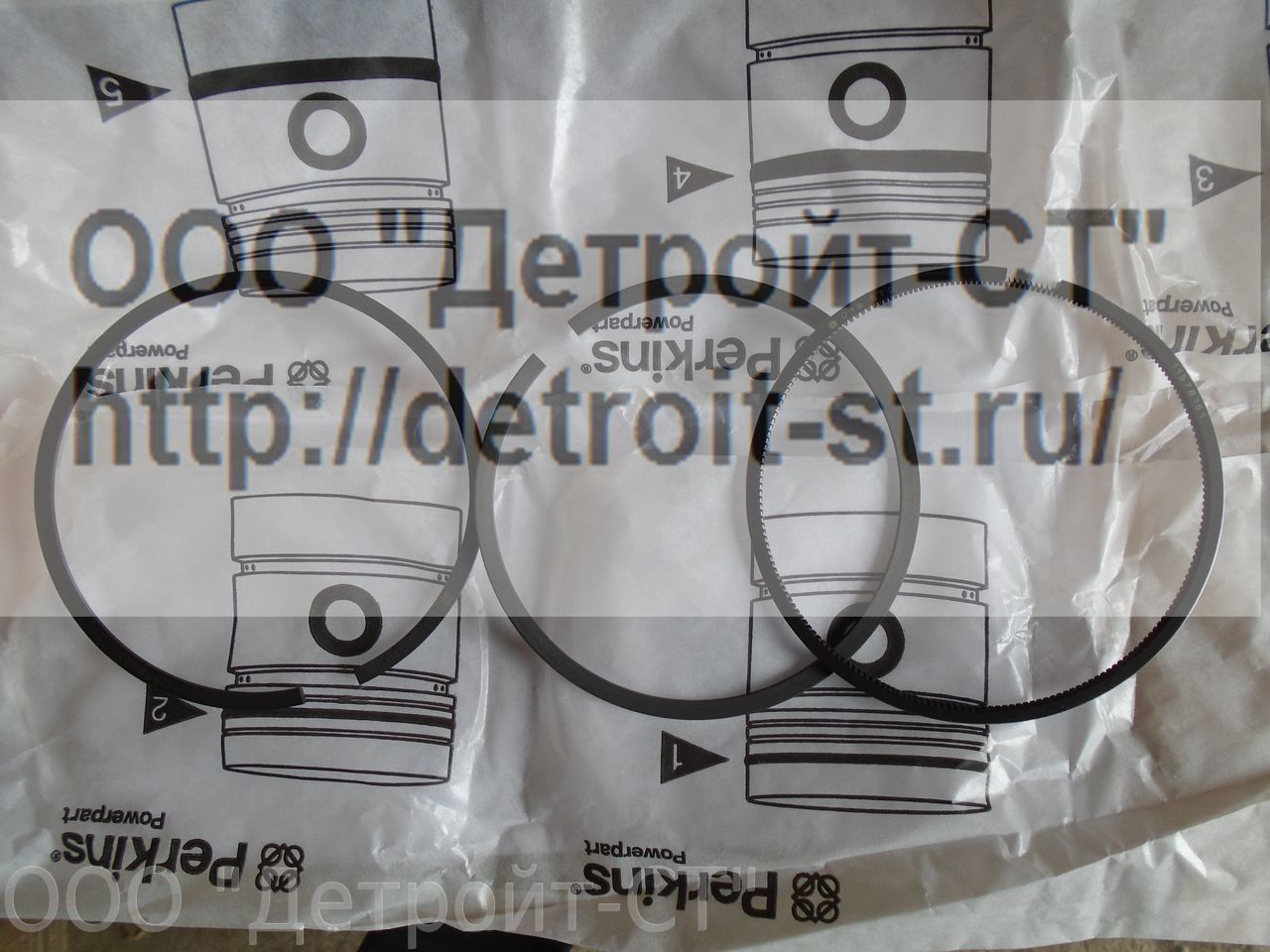 Кольца поршневые 105mm STD Perkins UPRK0002 фото запчасти