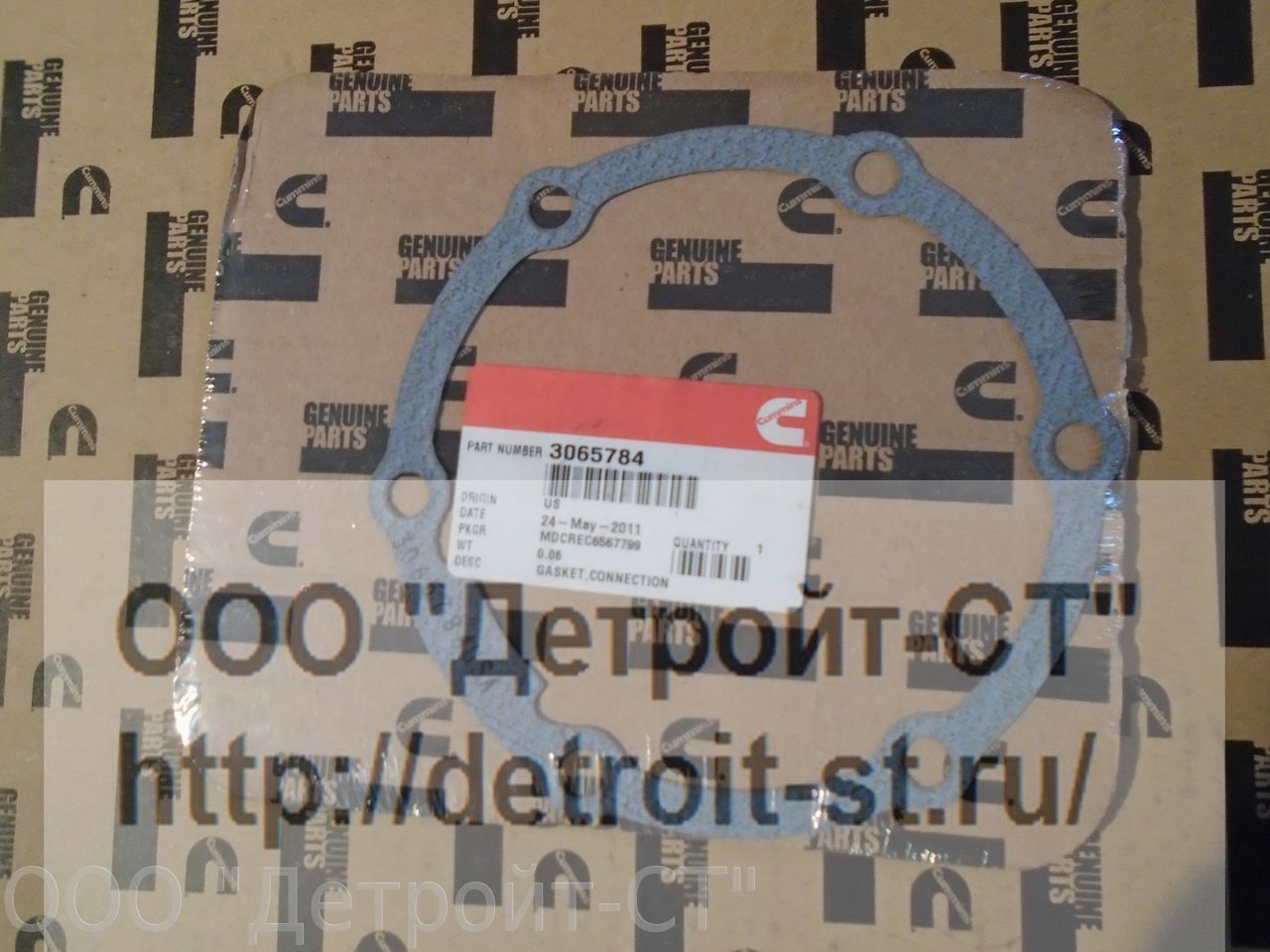 Прокладка Cummins K19 3065784 фото запчасти