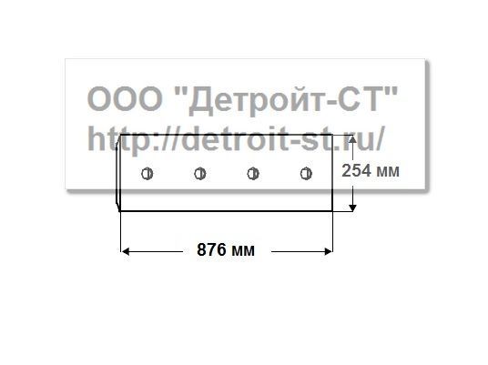 Нож (кол-во отверстий - 7) Komatsu D150A-1, D155A-1 175-72-21131 фото запчасти
