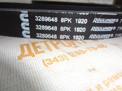 Ремень Cummins 3289648 (3944838, 8PK1915) фото запчасти