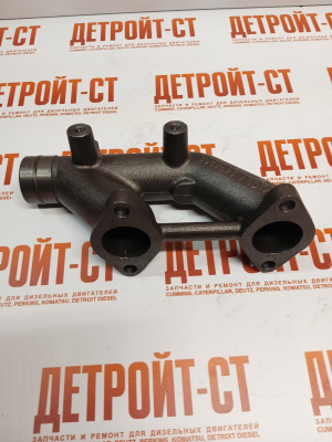 Коллектор выпускной малый (1-2 цилиндра) Cummins ISLe, L345, ISCE, QSC8.3, QSL9 3937477 (3937478, 3943850, 3968361, 3943851) фото запчасти