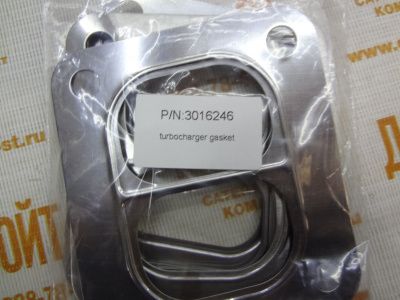 Прокладка турбонагнетателя монтажная Cummins 6CT, ISC, QSC, L, ISL, QSL 3911941 (3906846, 3907973, 3902102, 3755843, 3016246, 6742-01-0790) фото запчасти
