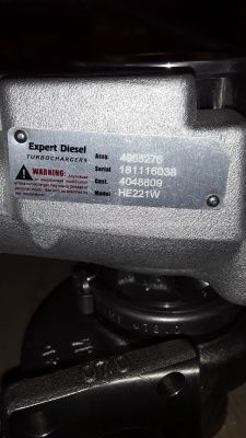 Турбина Cummins HE221W 4955276 (4048808, 4048809, 4040561, 4040560) фото запчасти