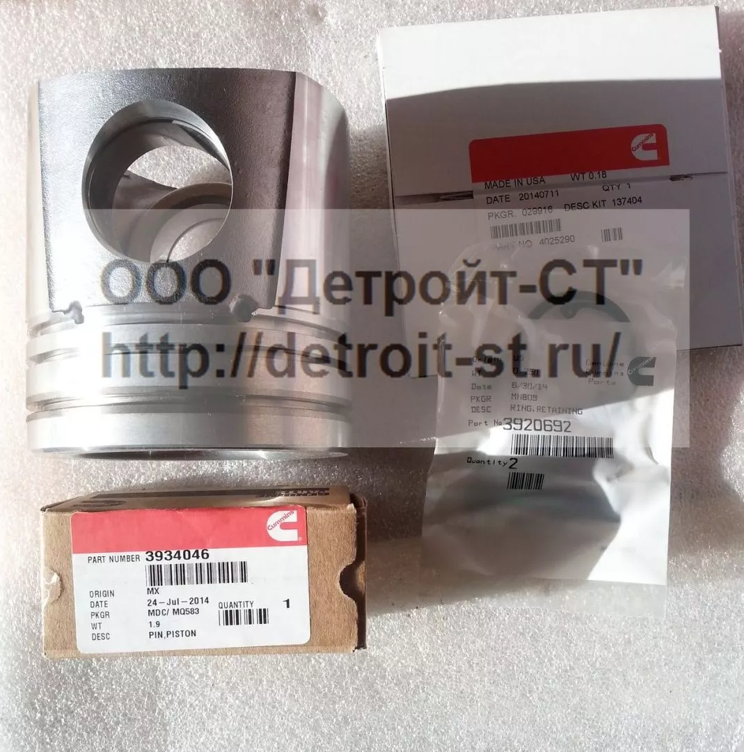 Поршень в сборе Cummins C8.3 GAS 4089346 фото запчасти