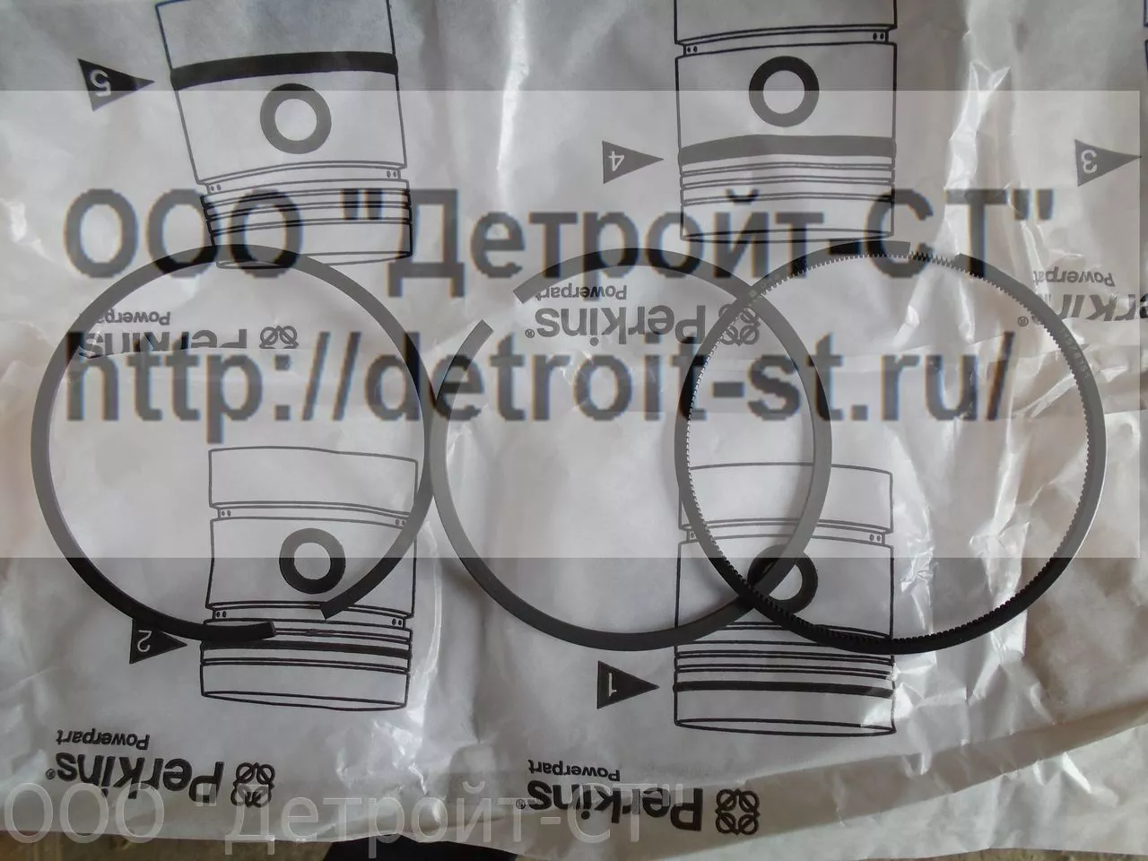 Кольца поршневые 105mm STD Perkins UPRK0002 фото запчасти