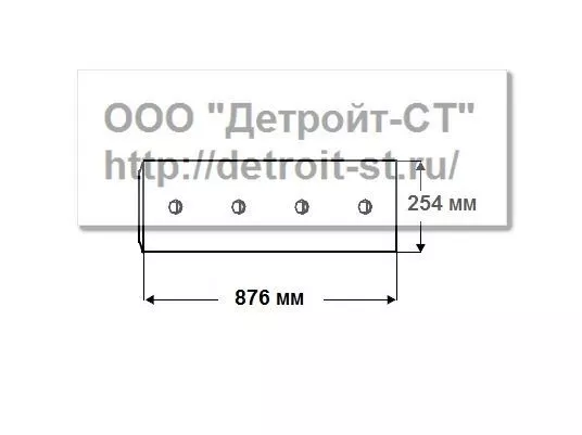 Нож Komatsu 175-72-21133 (кол-во отверстий - 6) D150A-1, D155A-1 фото запчасти