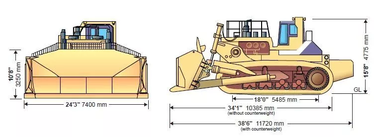 Самый большой в мире бульдозер — Komatsu D575A Самый большой в мире бульдозер — Komatsu D575A